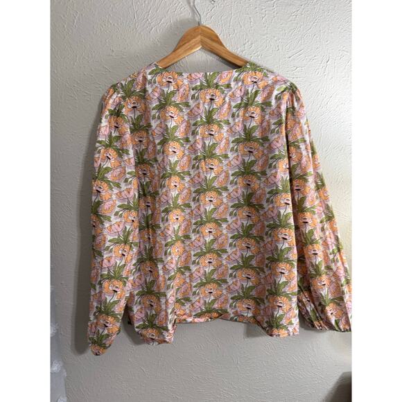 J. Crew Liberty Floral Blouse Size Large - Picture 3 of 5